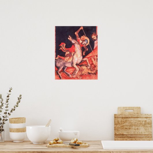 Poster Saint George et le Dragon (Cuisine)