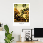 Poster "Saint George et le dragon" de Raphaël (vers 1505) (Bureau à domicile)