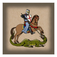Saint George et le Dragon du XIIIe siècle