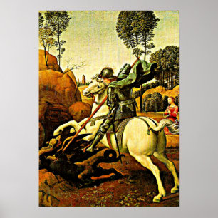 Poster Saint George et le Dragon, les beaux-arts