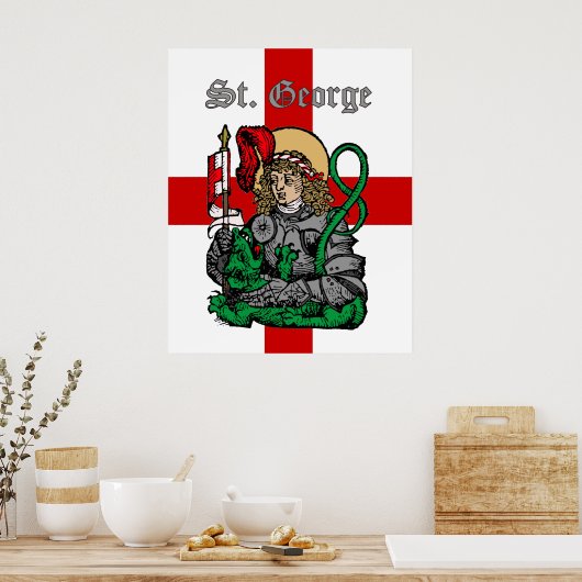 Poster Saint George et le Dragon (Nuremberg) (Cuisine)