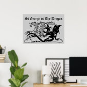 Poster Saint George & Le Dragon (Bureau à domicile)