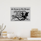 Poster Saint George & Le Dragon (Cuisine)
