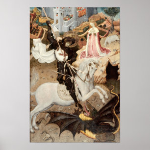 Poster Saint George tuant le Dragon (1435)