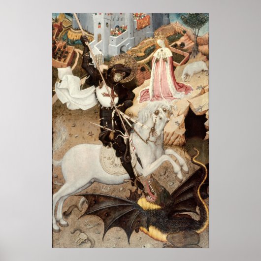 Poster Saint George tuant le Dragon (1435) (Devant)
