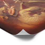 Poster Saint George Tuer la peinture d'art du Dragon (Coin)
