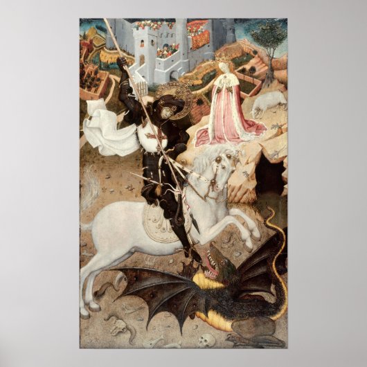 Poster Saint George Tuer le Dragon (1435) (Devant)