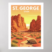 Poster Saint-George Utah vintage (Devant)
