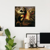 Poster Saint Georges combattant le dragon par Raphaël (Bureau à domicile)