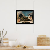 POSTER SAINT GEORGES, DRAGON ET PRINCESSE (Cuisine)