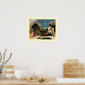 POSTER SAINT GEORGES, DRAGON ET PRINCESSE (Cuisine)