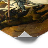 Poster Saint Georges et le Dragon, 1506 par Raphaël (Coin)