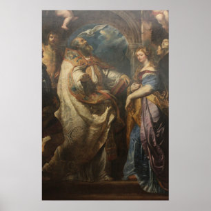 Poster Saint Grégoire avec les saints