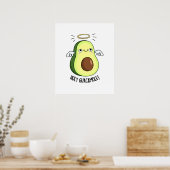 Poster Saint Guacamole Drôle Goody Avocado Pun (Cuisine)