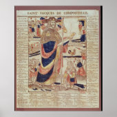 Poster Saint Jacques de Compostelle, vers 1824 (Devant)