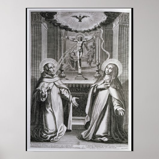 Poster Saint Jean de la Croix et Sainte Thérèse d'Avila (Devant)