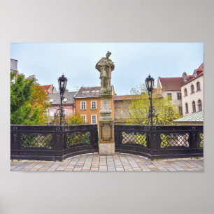 Poster Saint Jean de Nepomuk Statue, Bratislava, Slovaqui