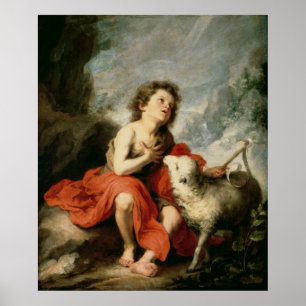 Poster Saint Jean le Baptiste comme enfant, c.1665