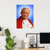 Poster Saint-Jean-Paul II (Bureau à domicile)