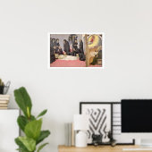 Poster Saint-Jérôme appearing to Saint-Cyril de Jérusalem (Bureau à domicile)