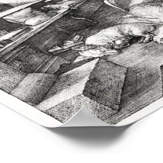 Poster Saint Jérôme dans son étude, 1514 (Coin)