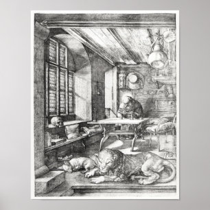 Poster Saint Jérôme dans son étude, 1514