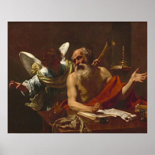 Poster Saint Jérôme - Simon Vouet Art (Devant)