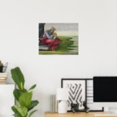 Poster Saint John le Divine on Patmos, Writing the Book (Bureau à domicile)