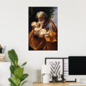 Poster Saint Joseph et l'Enfant Jésus - Guido Reni (Bureau à domicile)