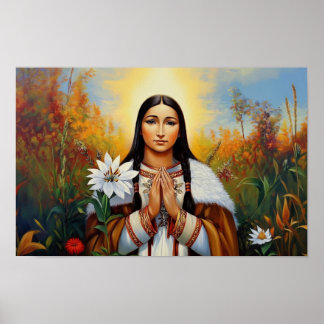 Poster Saint Kateri Tekakwitha