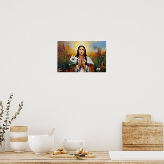 Poster Saint Kateri Tekakwitha (Cuisine)