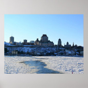 Poster Saint Lawrence River & Old Québec City, Québec