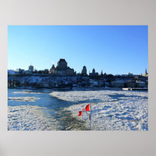 Poster Saint Lawrence River & Old Québec City, Québec