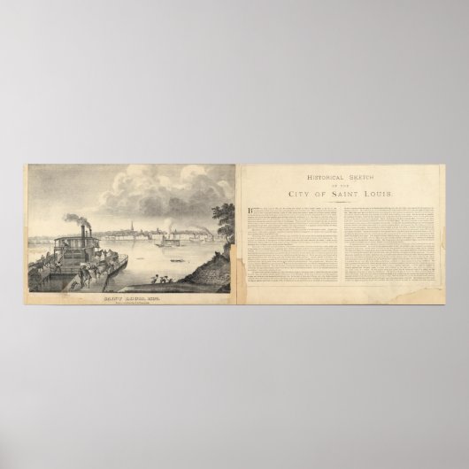 Poster Saint-Louis, 1832 (Devant)