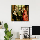 Poster Saint Luc Dessin un portrait de la Vierge (Bureau à domicile)