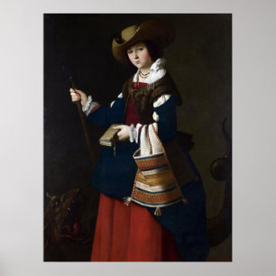 Poster Saint Margaret comme berger