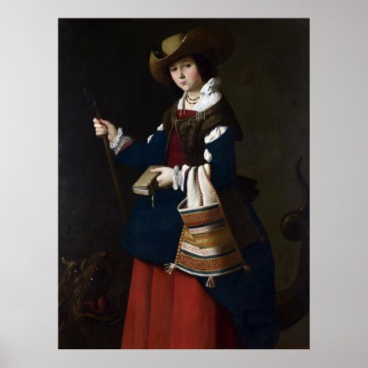 Poster Saint Margaret comme berger (Devant)