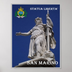 Poster Saint-Marin - Statue de la Liberté -