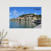 Poster Saint Martin (St. Maarten) Photo de la côte (Cuisine)