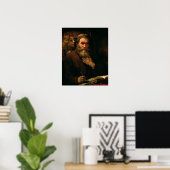 Poster Saint Matthieu et l'Ange, 1655-60 (huile sur toile (Bureau à domicile)