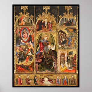 Poster Saint Michael Altarpiece L'affiche ArchAngel