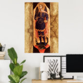 Poster Saint MICHAEL ARCHANGE avec diable (Bureau à domicile)