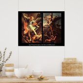 Poster Saint MICHAEL ARCHANGE VAINQUANT SATAN (Cuisine)