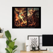 Poster Saint MICHAEL ARCHANGE VAINQUANT SATAN (Bureau à domicile)