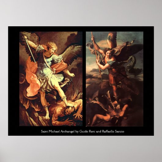 Poster Saint MICHAEL ARCHANGE VAINQUANT SATAN (Devant)