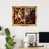 Poster Saint MICHAEL ARCHANGE VAINQUANT SATAN (Bureau à domicile)
