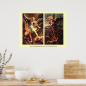 Poster Saint MICHAEL ARCHANGE VAINQUANT SATAN (Cuisine)
