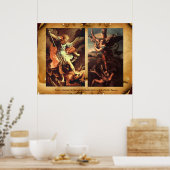 Poster Saint MICHAEL ARCHANGE VAINQUEUR DE SATAN (Cuisine)