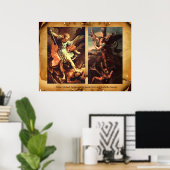 Poster Saint MICHAEL ARCHANGE VAINQUEUR DE SATAN (Bureau à domicile)