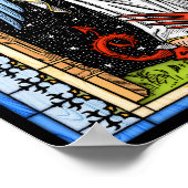 Poster Saint Michael combat l'affiche de la bête (Coin)